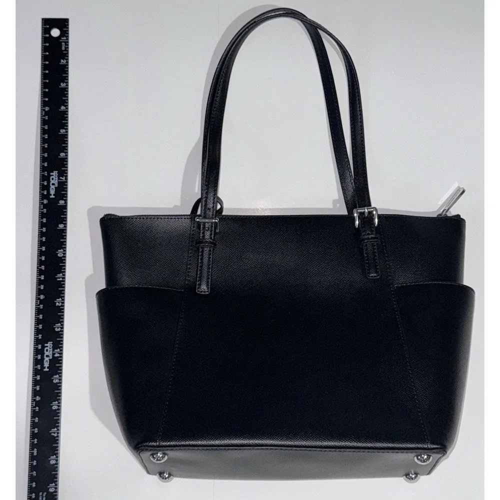 Michael Kors  Jet Set East West Top Zip Tote Black Purse MK Bag